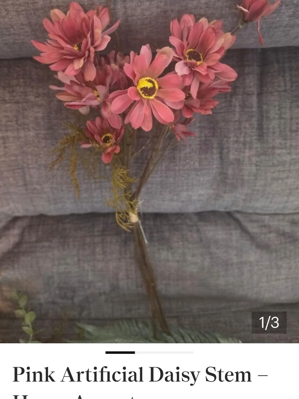 New Artificial Greenery And Flowers. Most Are From PD Homes. 16 Pieces.
